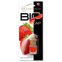 Жидкий ароматизатор в бутылочке, подвесной "BIO CAP". Аромат-"Strawberry"